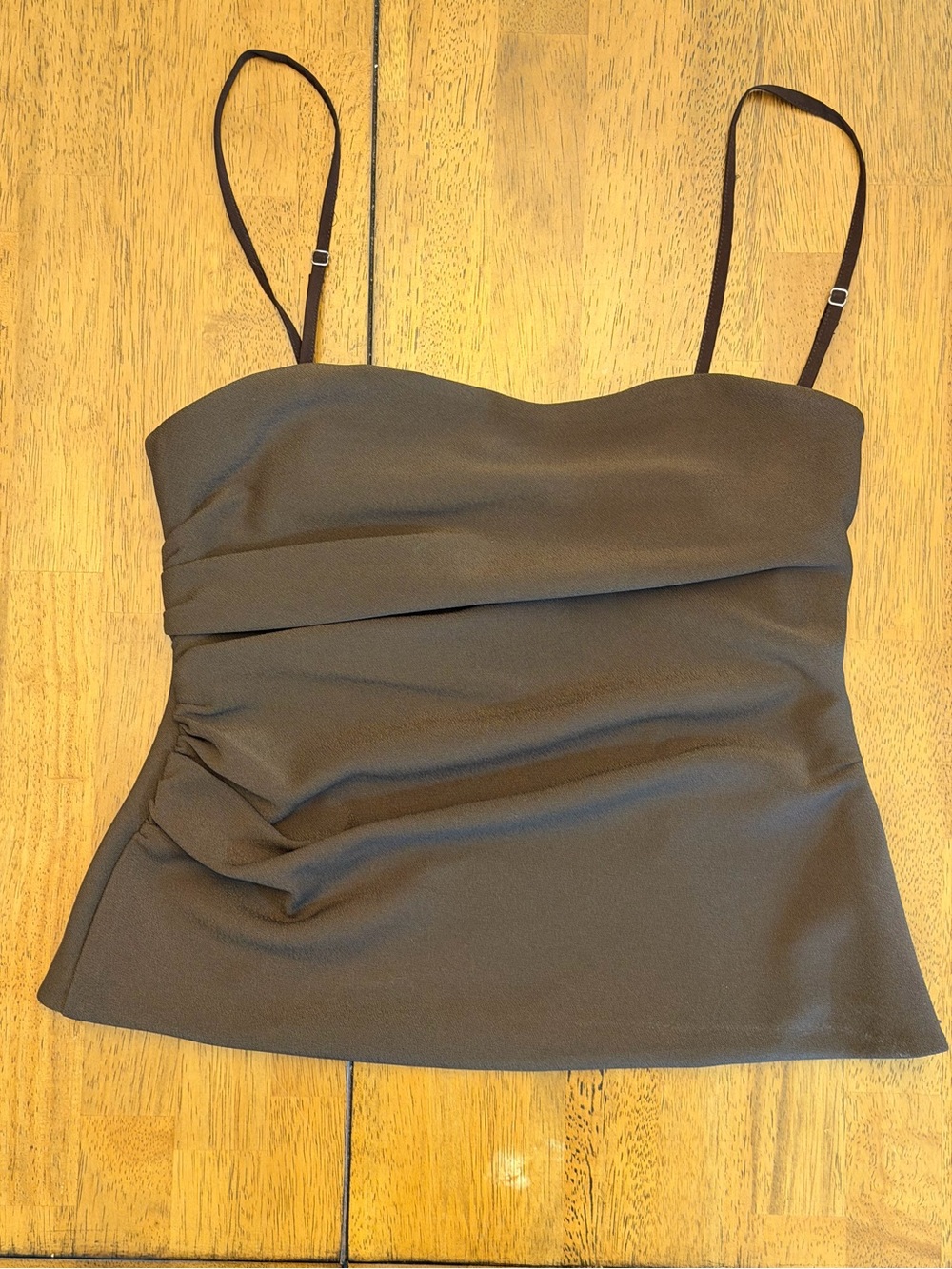 Abercrombie & Fitch Brown Cowl Neck Draped Cami Top Size M - Picture 2 of 14